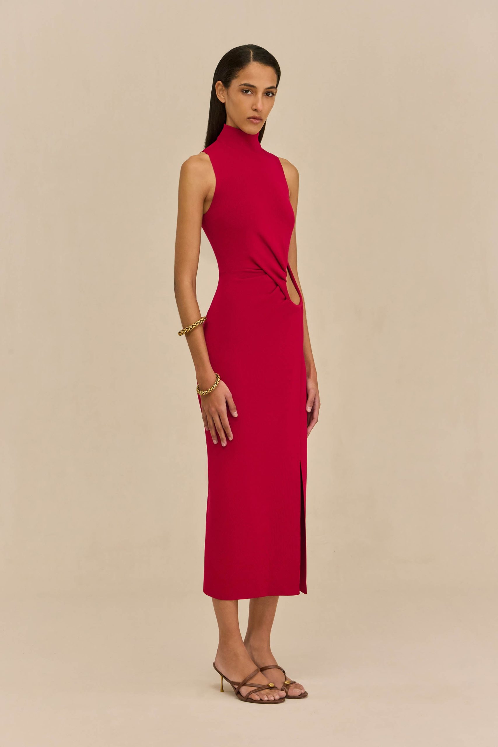 AMANA DRESS - MERLOT - Image 4