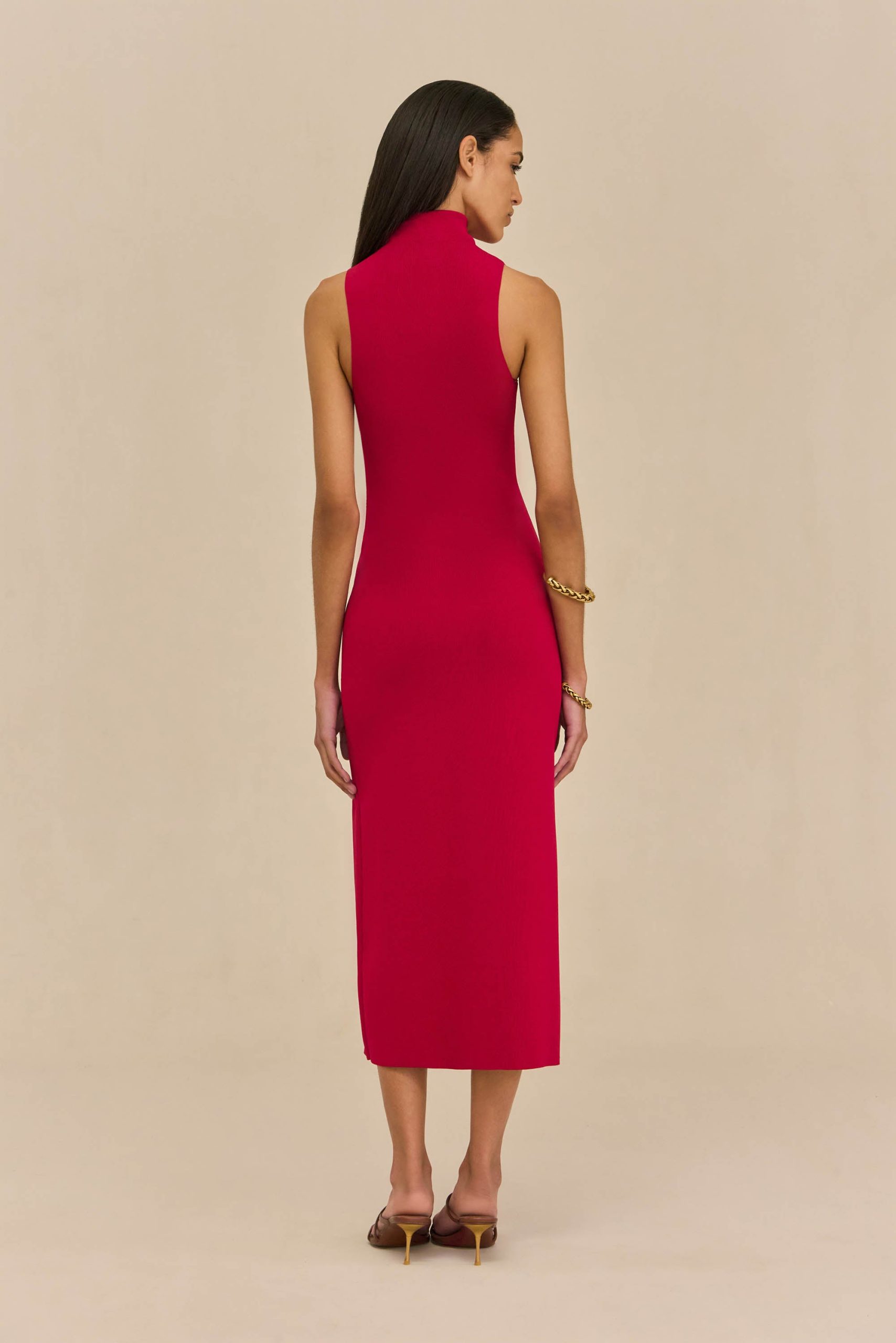 AMANA DRESS - MERLOT - Image 5