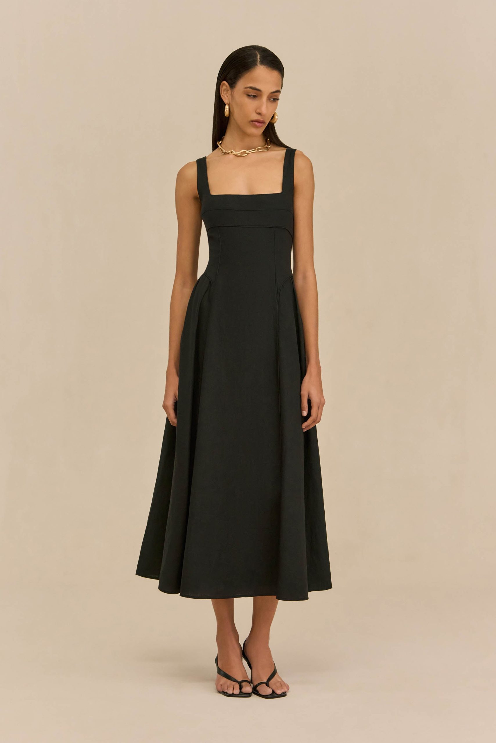 CARLA DRESS - BLACK - Image 3