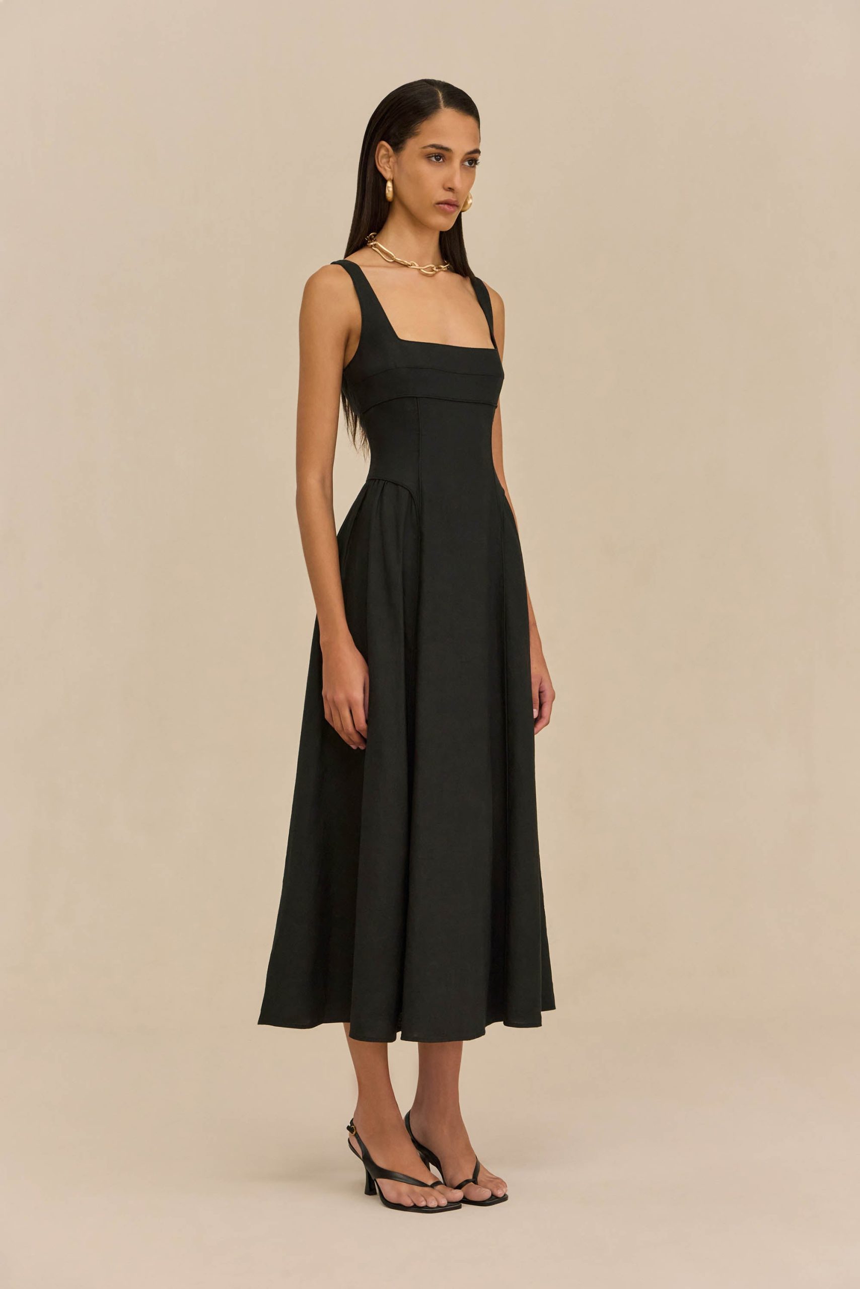 CARLA DRESS - BLACK - Image 5