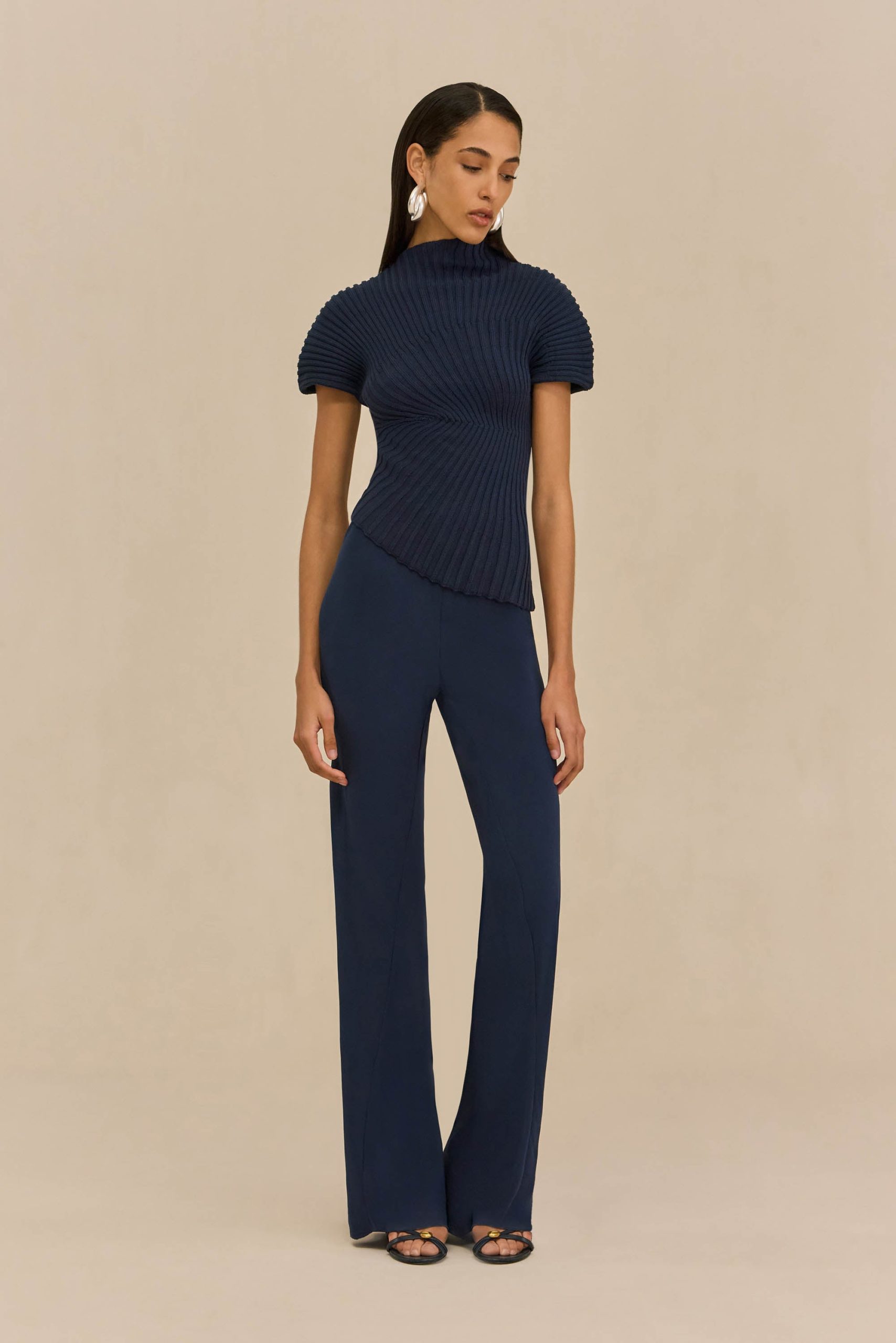 ANNEMIE KNIT TOP - DEEP LAKE - Image 2