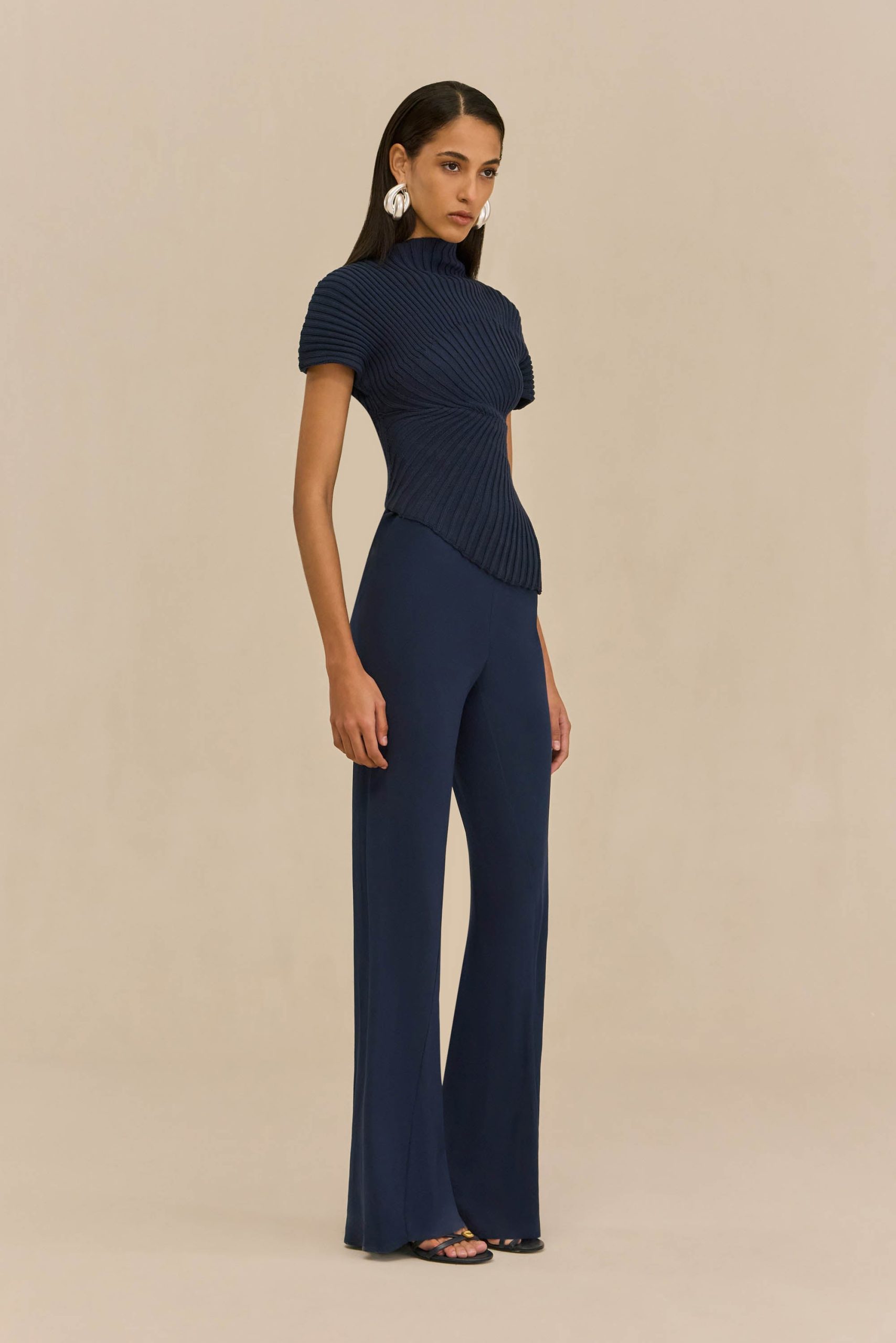 ANNEMIE KNIT TOP - DEEP LAKE - Image 4
