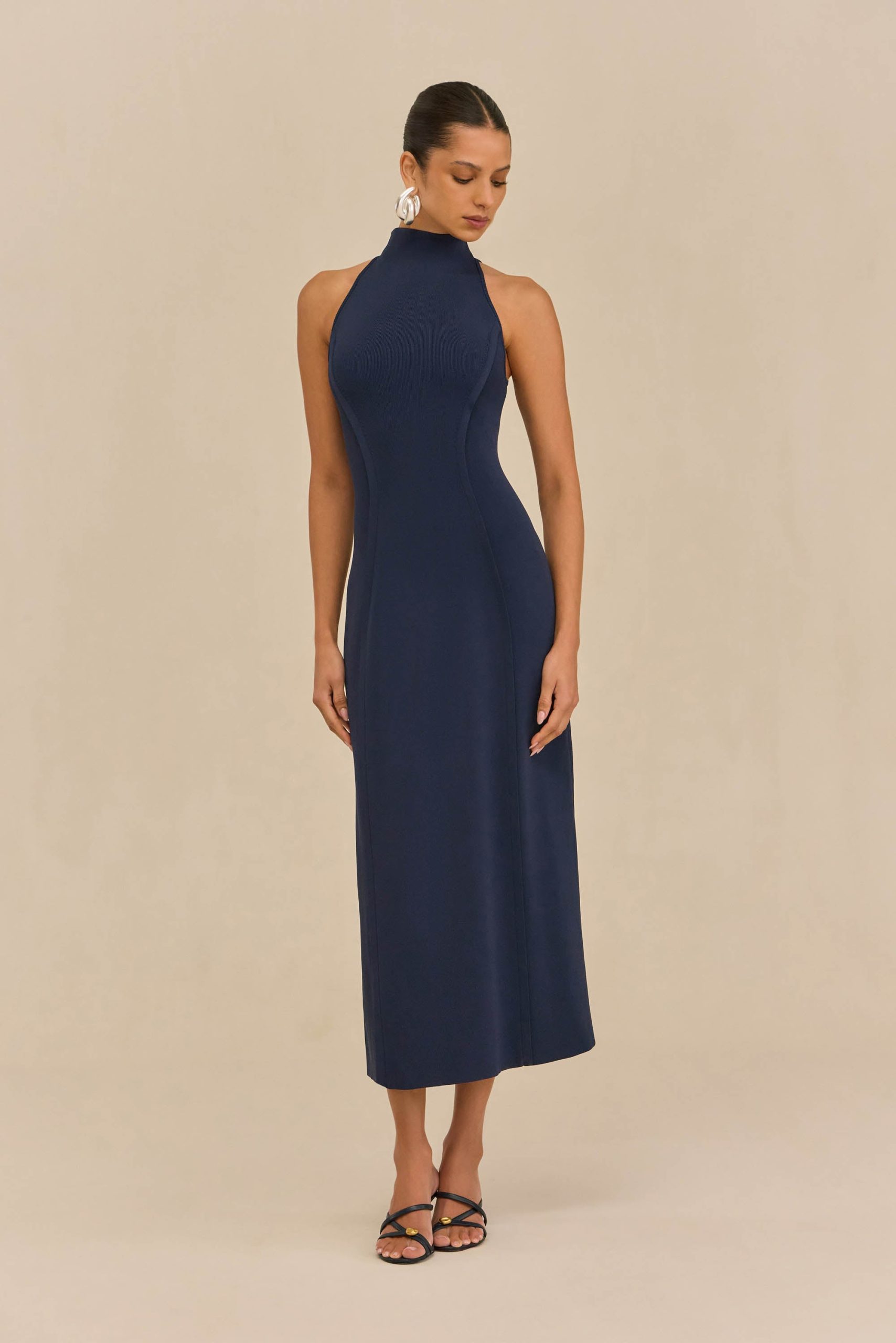KELLER KNIT DRESS - DEEP LAKE - Image 3