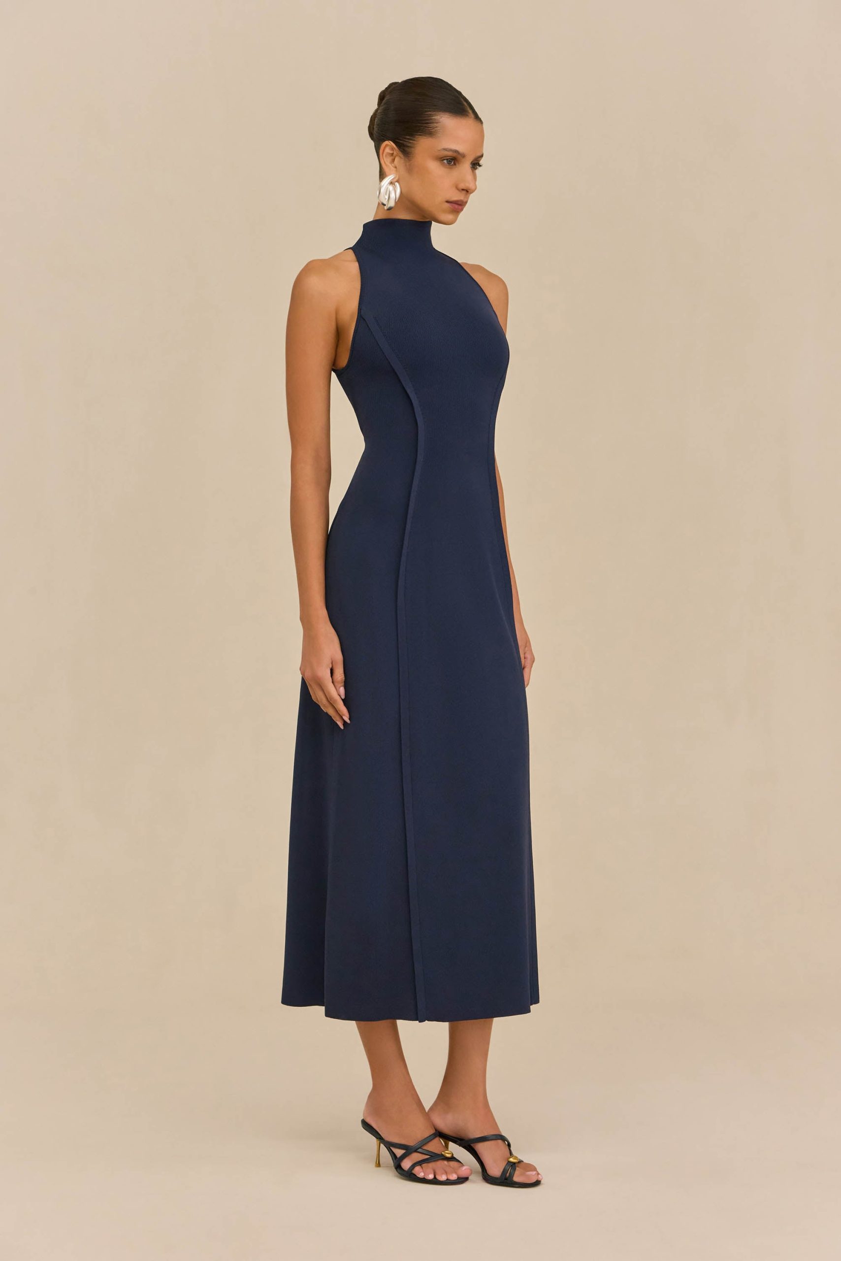 KELLER KNIT DRESS - DEEP LAKE - Image 5