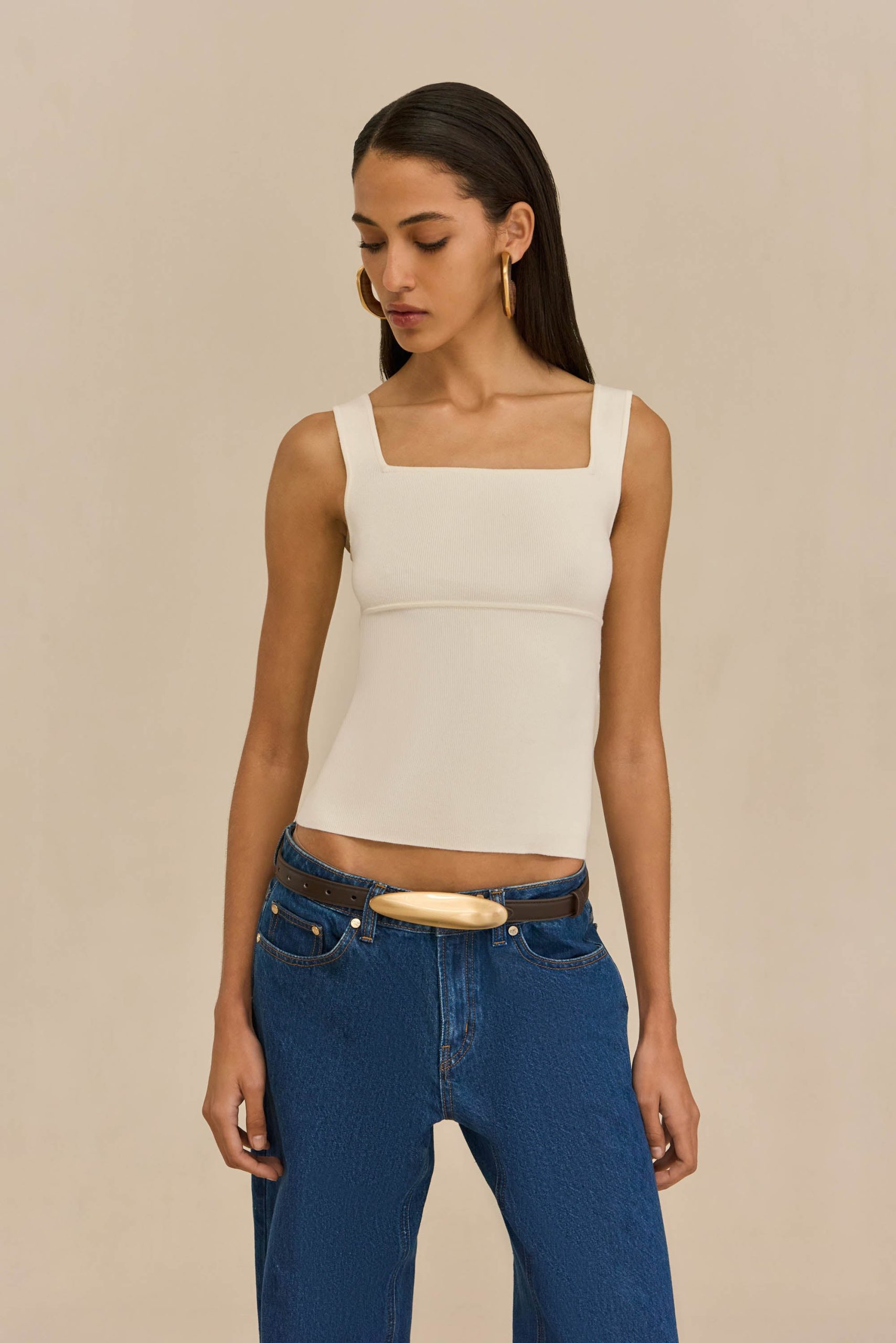 LEVI KNIT TOP - OFF WHITE - Image 4