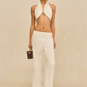 KORA PANT - OFF WHITE LINEN