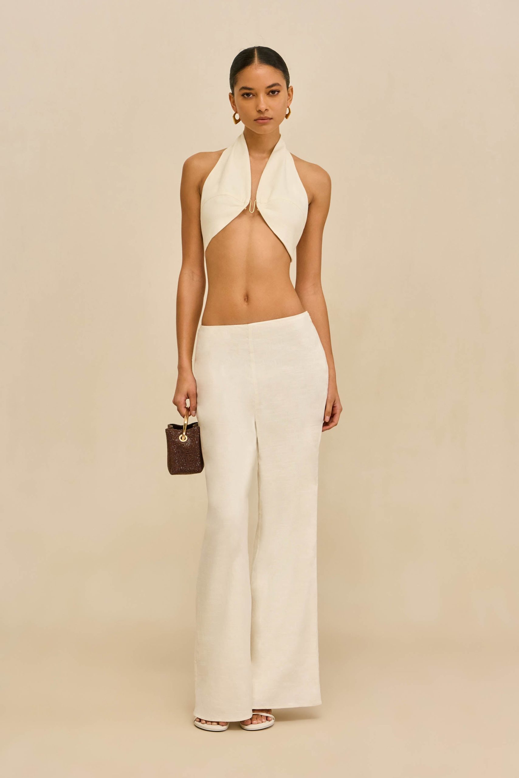 DIEM TOP - OFF WHITE LINEN - Image 3