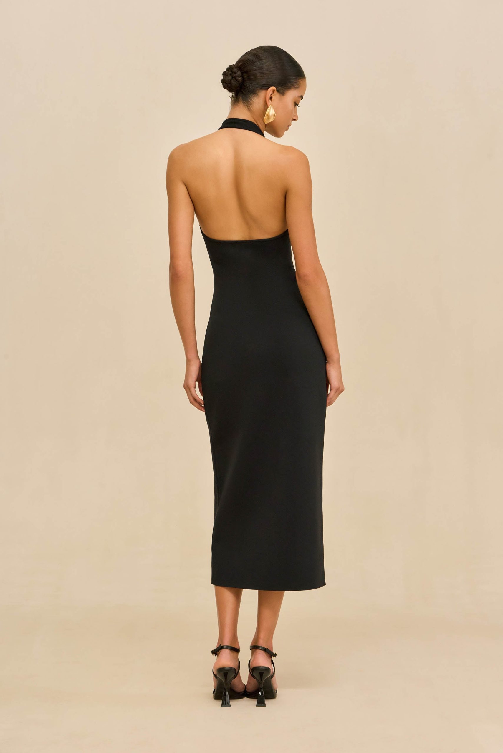 VINNA KNIT DRESS - BLACK - Image 5