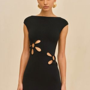 YUDI KNIT DRESS - BLACK