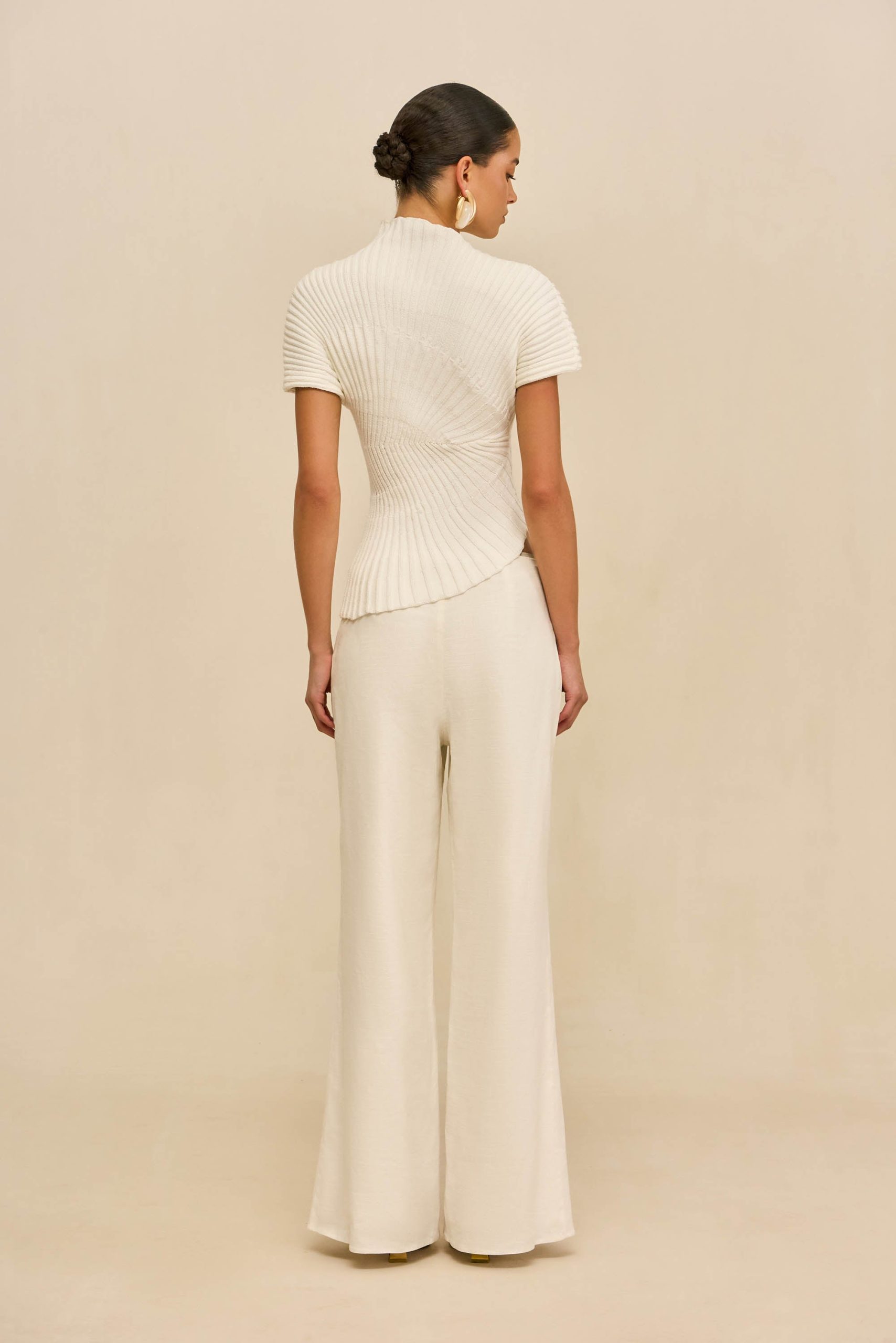 ANNEMIE KNIT TOP - OFF WHITE - Image 5
