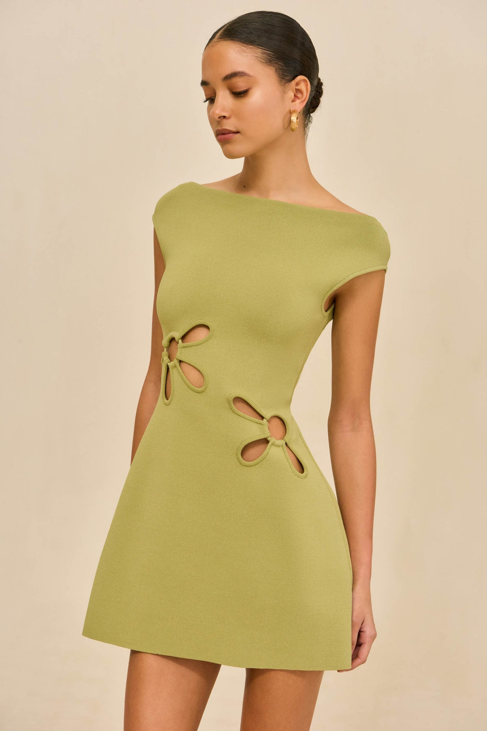 YUDI KNIT DRESS - PASTURE - Image 4