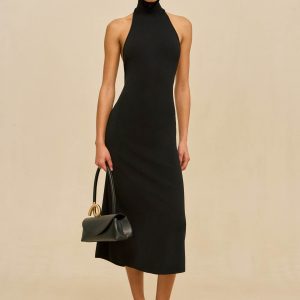 KATARA KNIT DRESS - BLACK