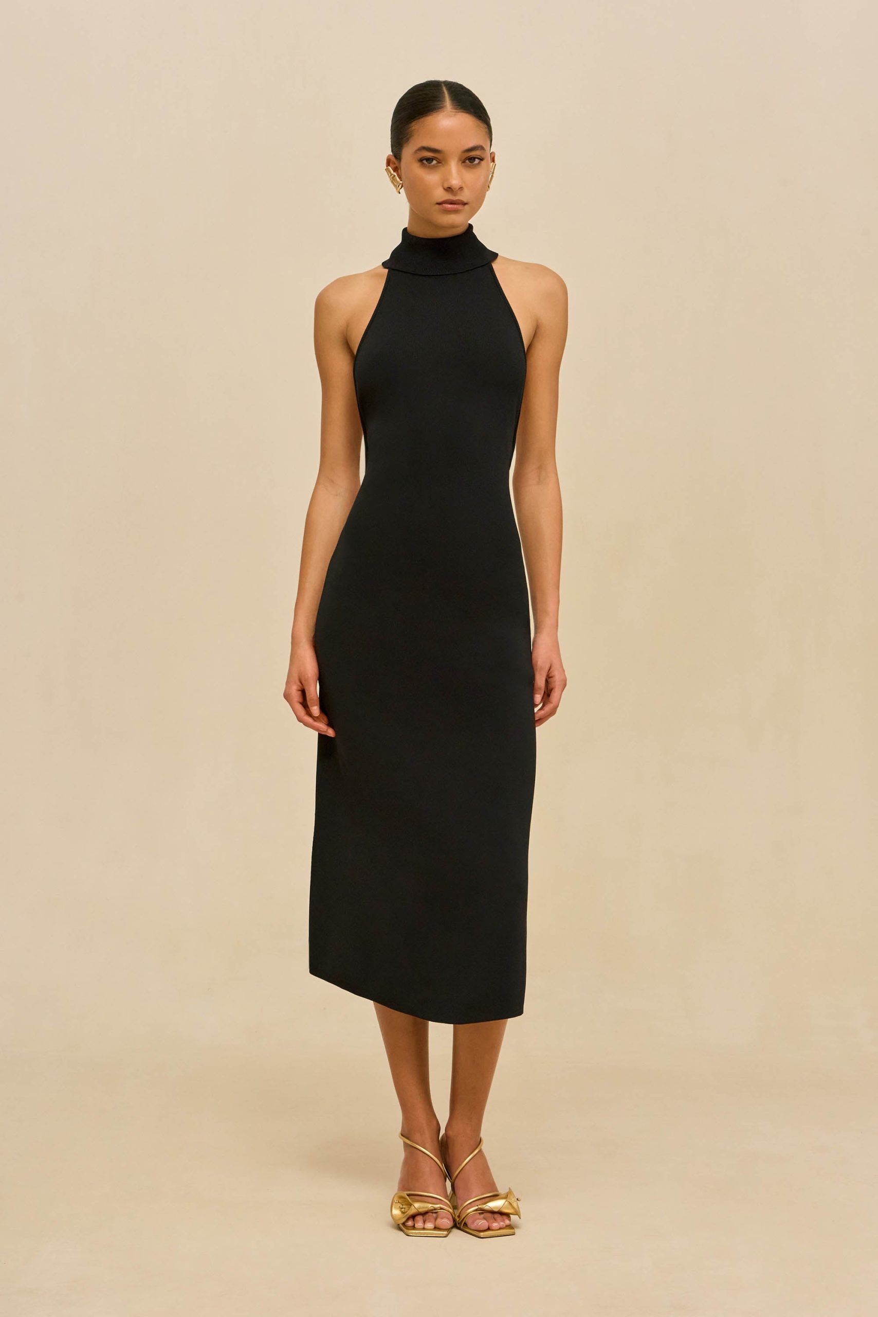 KATARA KNIT DRESS - BLACK - Image 3