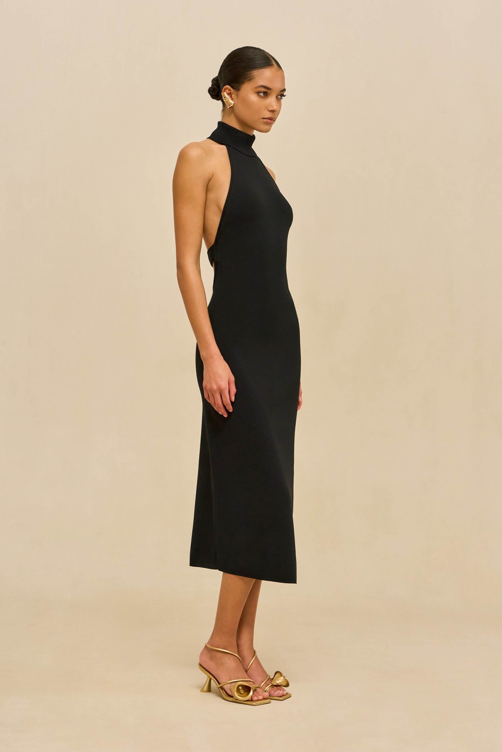 KATARA KNIT DRESS - BLACK - Image 5
