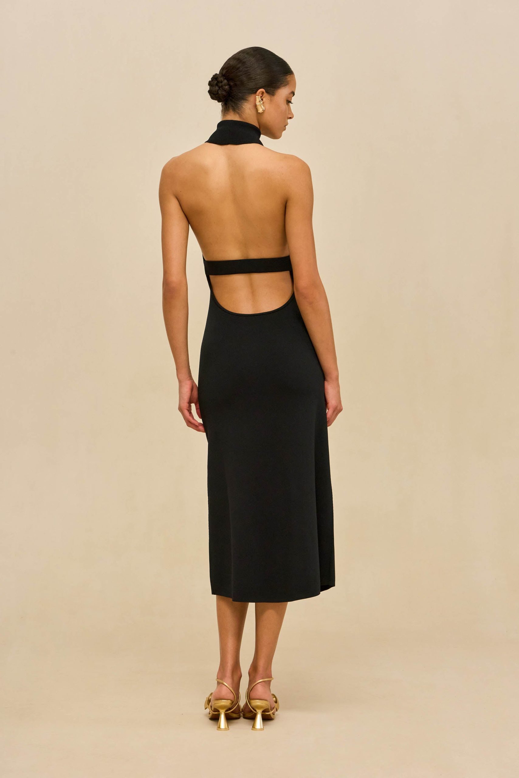 KATARA KNIT DRESS - BLACK - Image 6