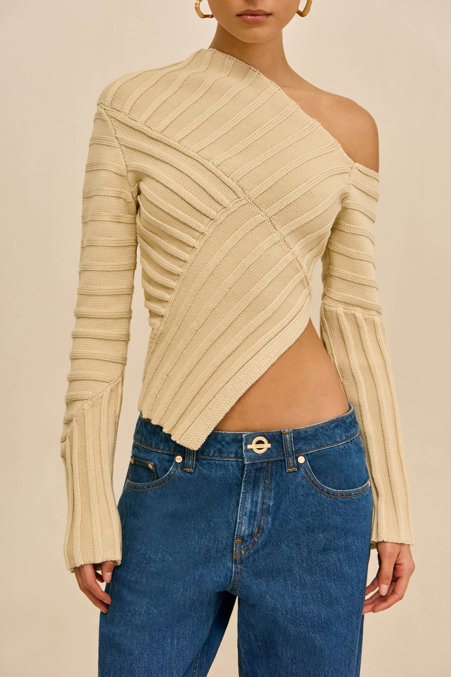 JAIDAN KNIT TOP - BEACH - Image 4