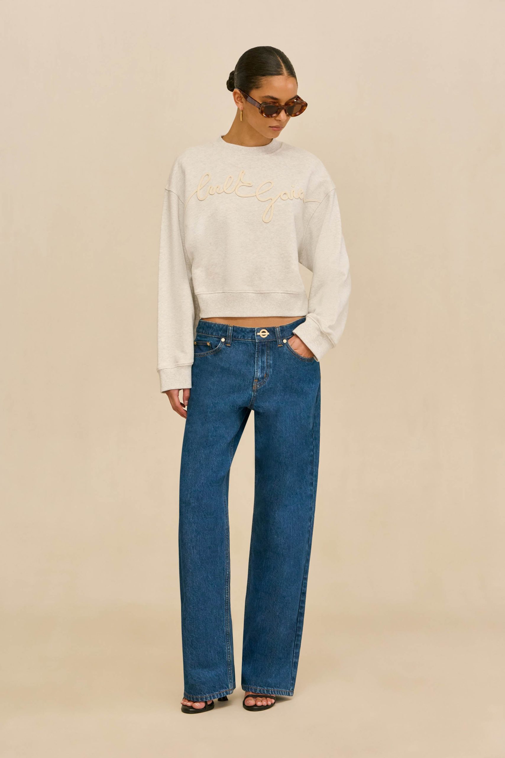 CARINNA SWEATSHIRT - LIGHT GREY - Image 2