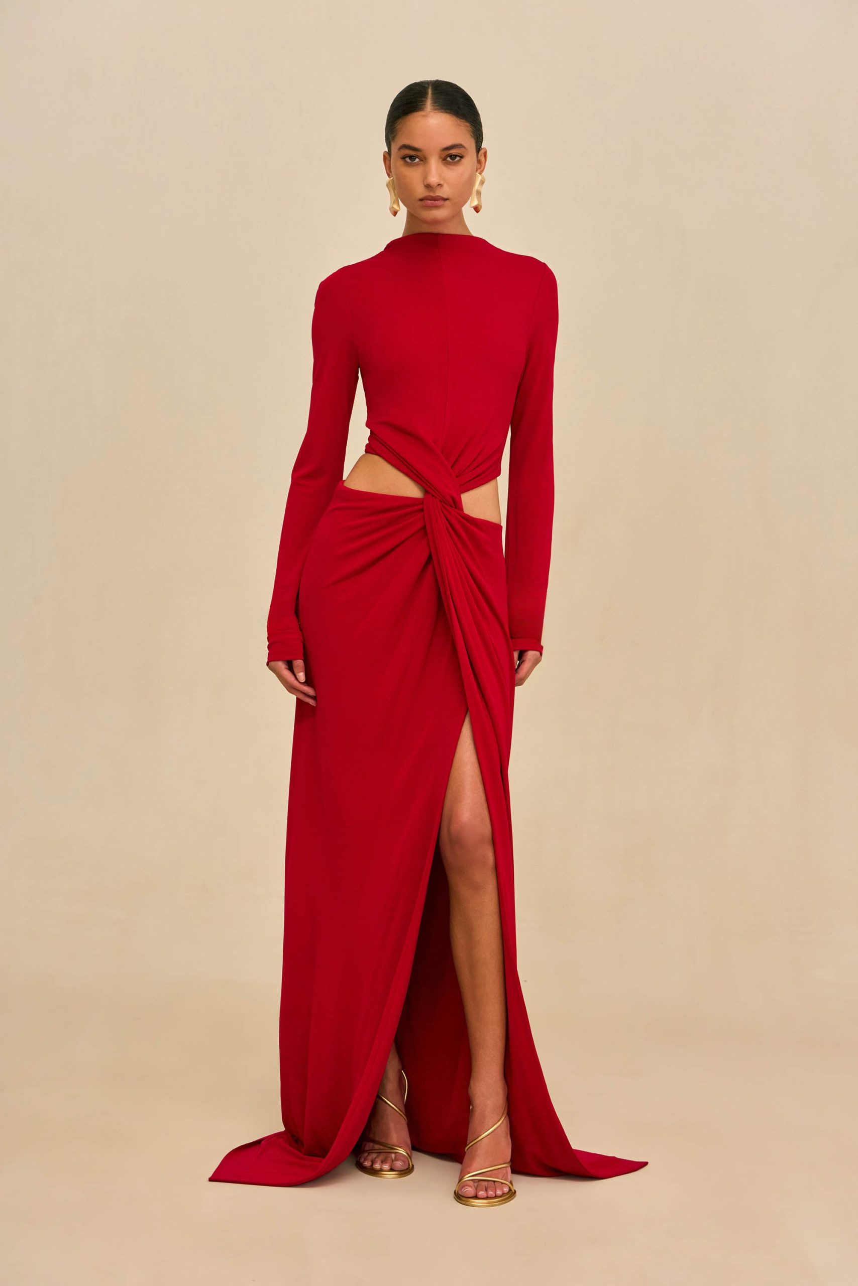 KERI GOWN - MERLOT - Image 6
