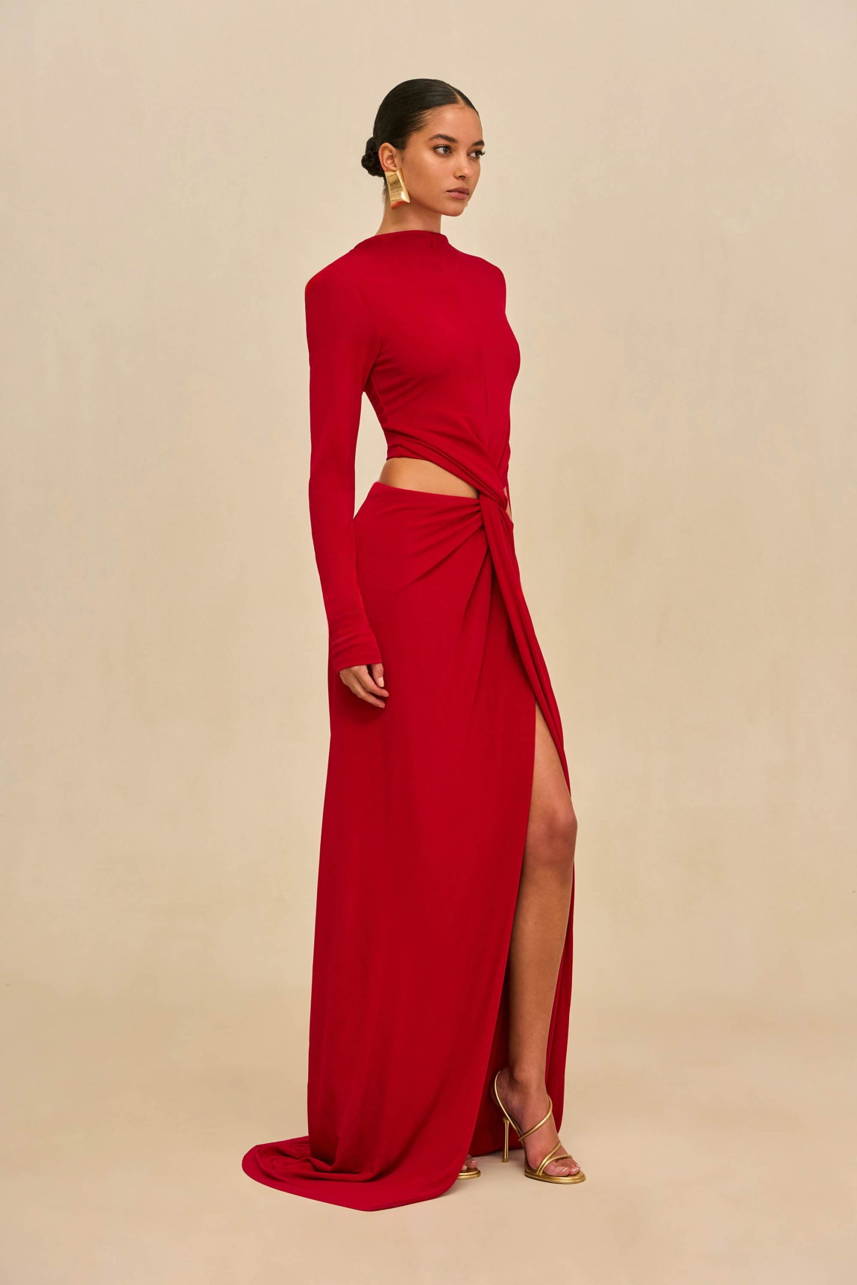 KERI GOWN - MERLOT - Image 2