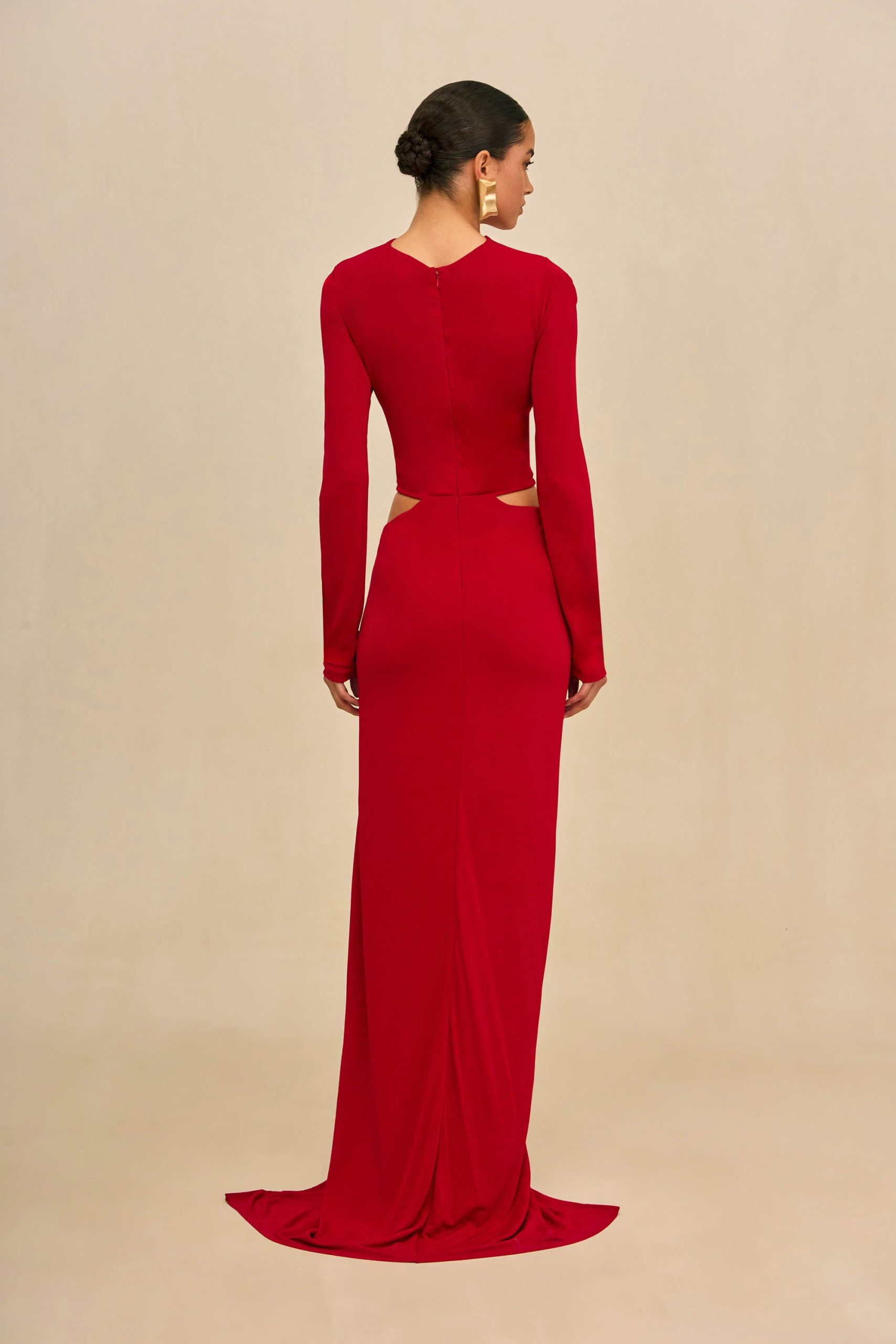 KERI GOWN - MERLOT - Image 5