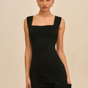SID KNIT DRESS - BLACK