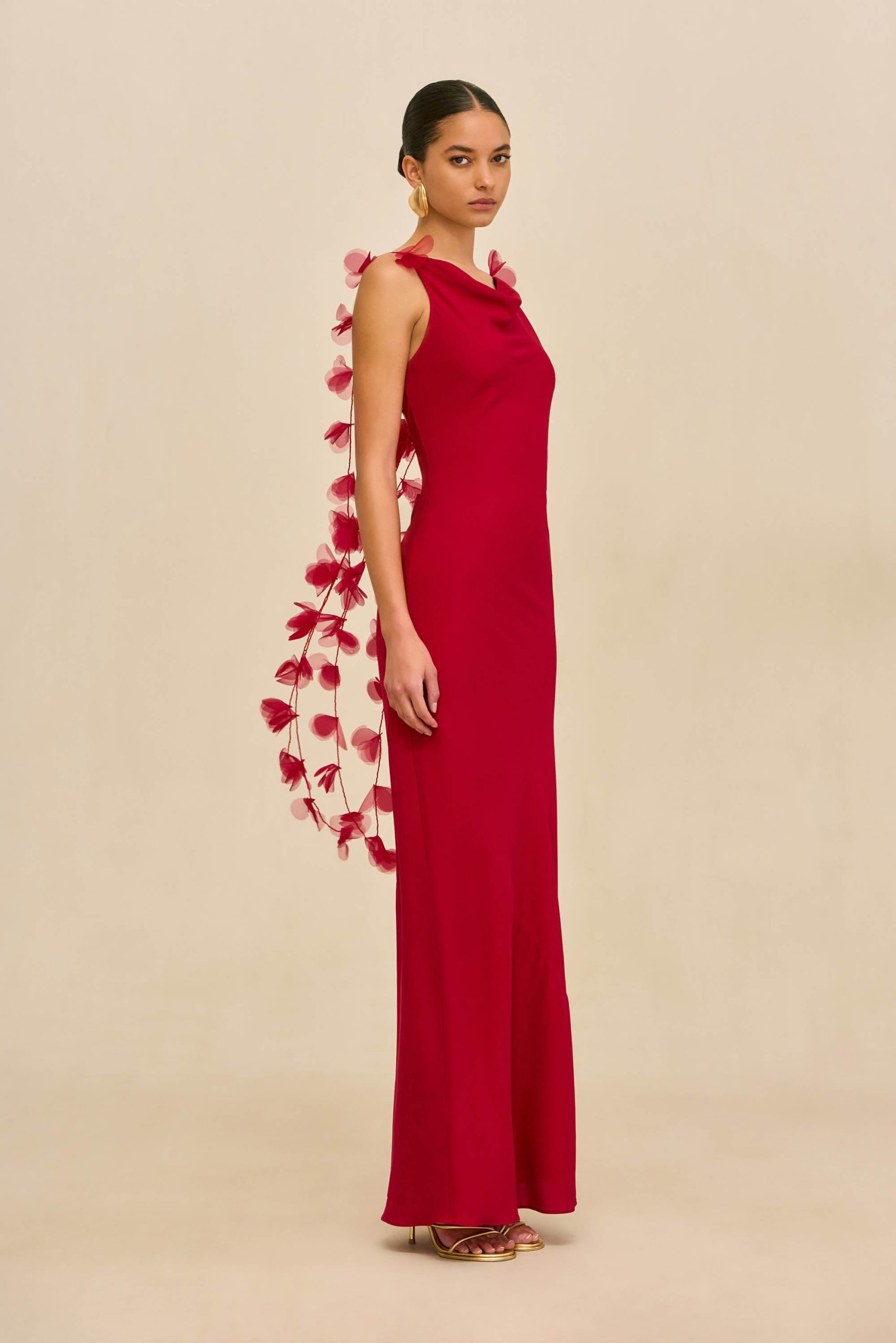 NYMERIA GOWN - MERLOT - Image 6