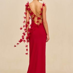 NYMERIA GOWN - MERLOT