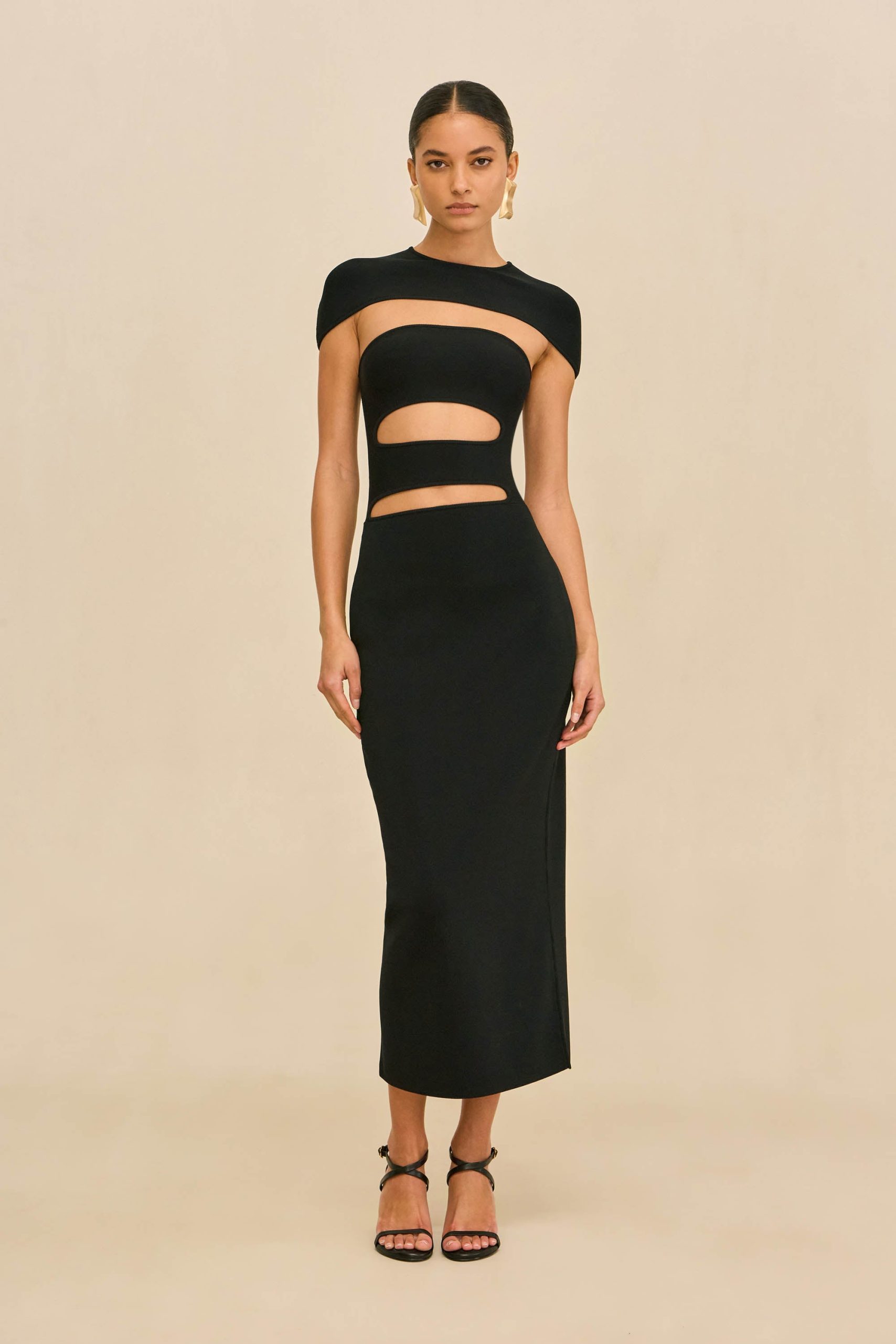 RIANNA DRESS - BLACK - Image 2
