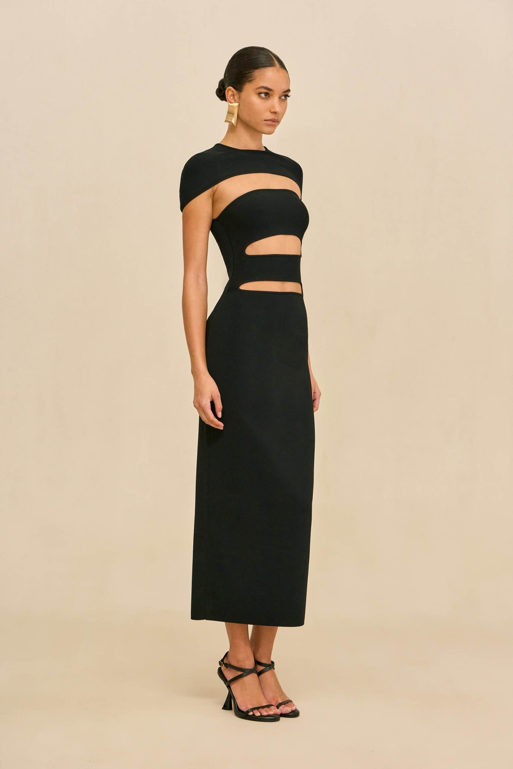 RIANNA DRESS - BLACK - Image 4