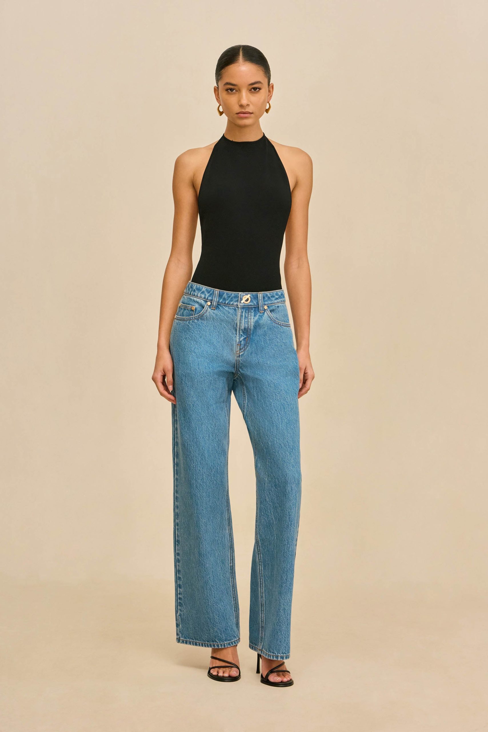 MINNIE KNIT BODYSUIT - BLACK - Image 5