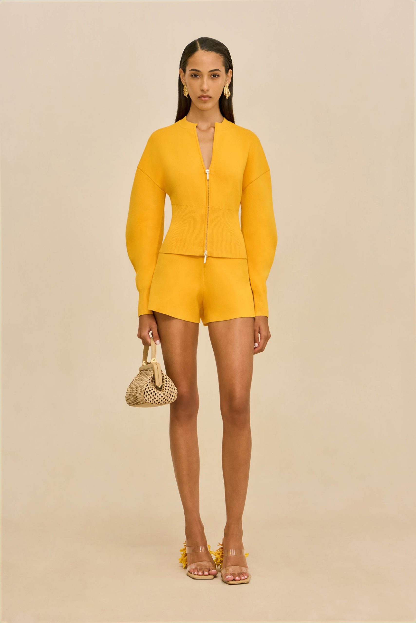 MONROE KNIT CARDIGAN - MARIGOLD - Image 2