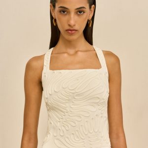 STELLA KNIT TOP - OFF WHITE