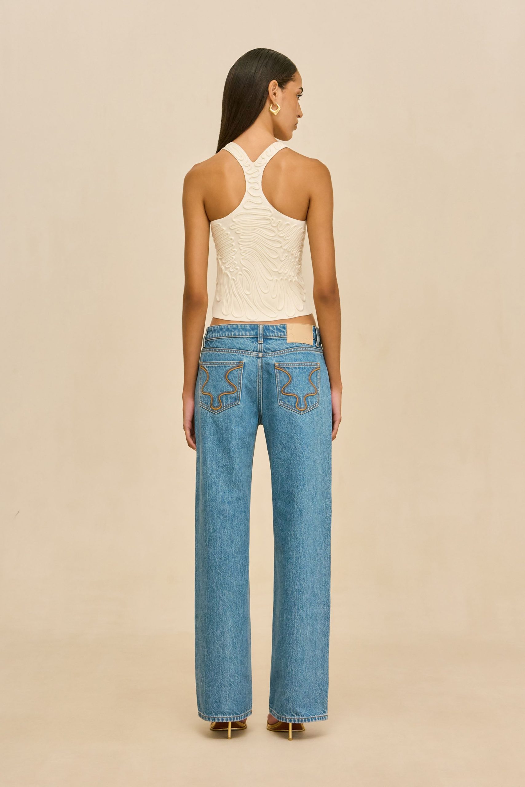 STELLA KNIT TOP - OFF WHITE - Image 6