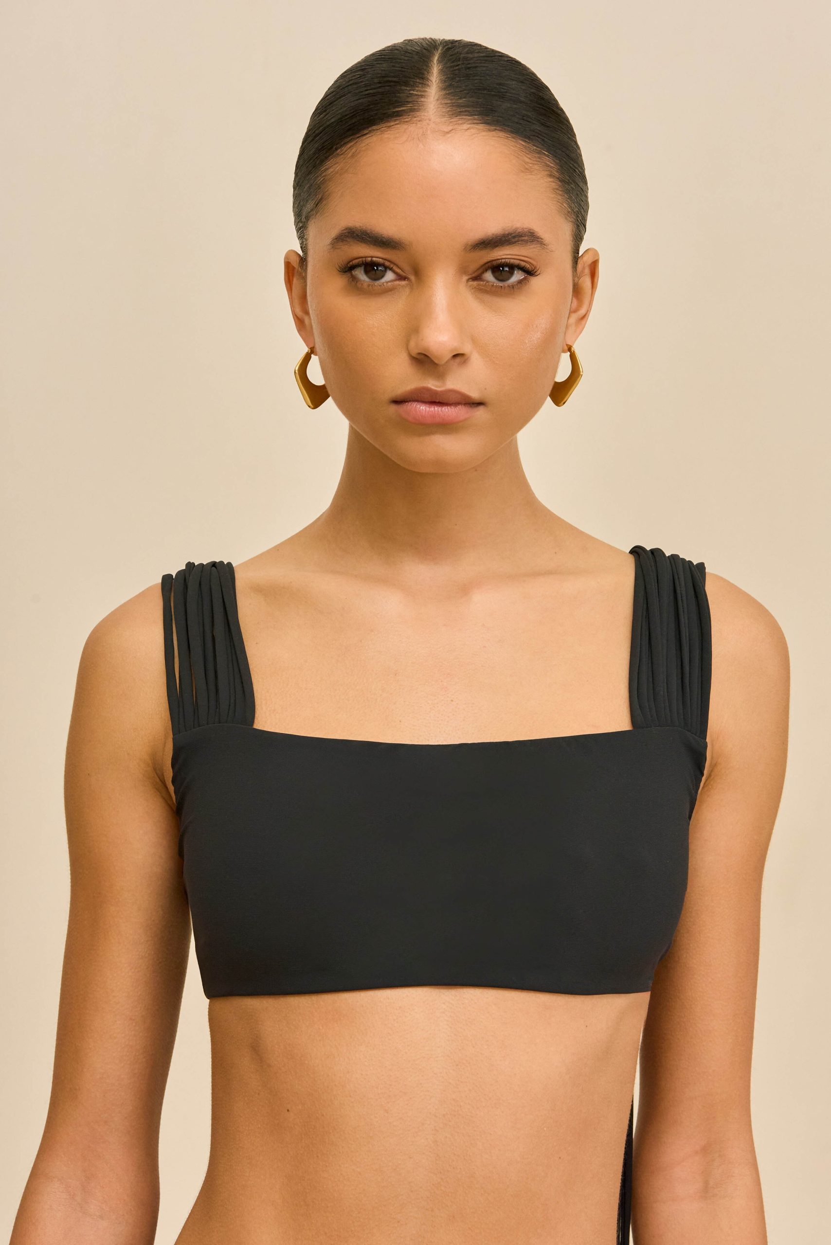 ALLIANA BIKINI TOP - BLACK
