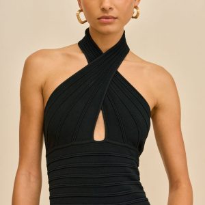 KANTA KNIT TOP - BLACK