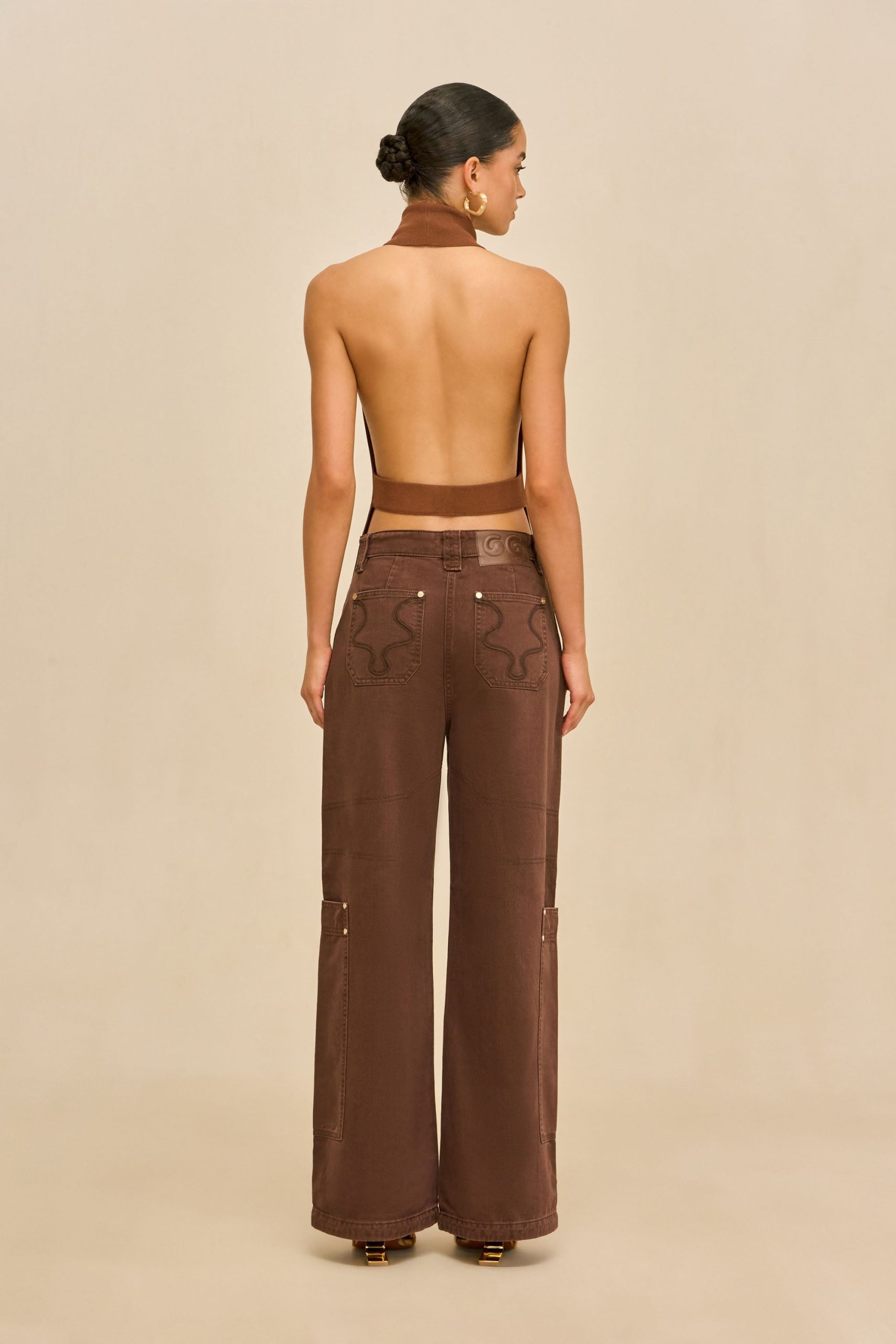 WAKE KNIT TOP - SADDLE - Image 6