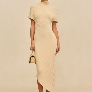 CHRYSTA KNIT DRESS - BEACH