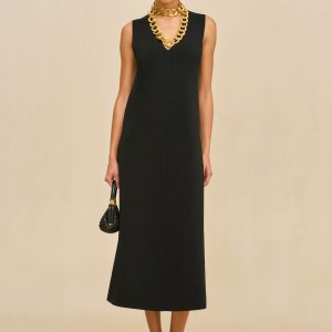 VIOLLET KNIT DRESS - BLACK