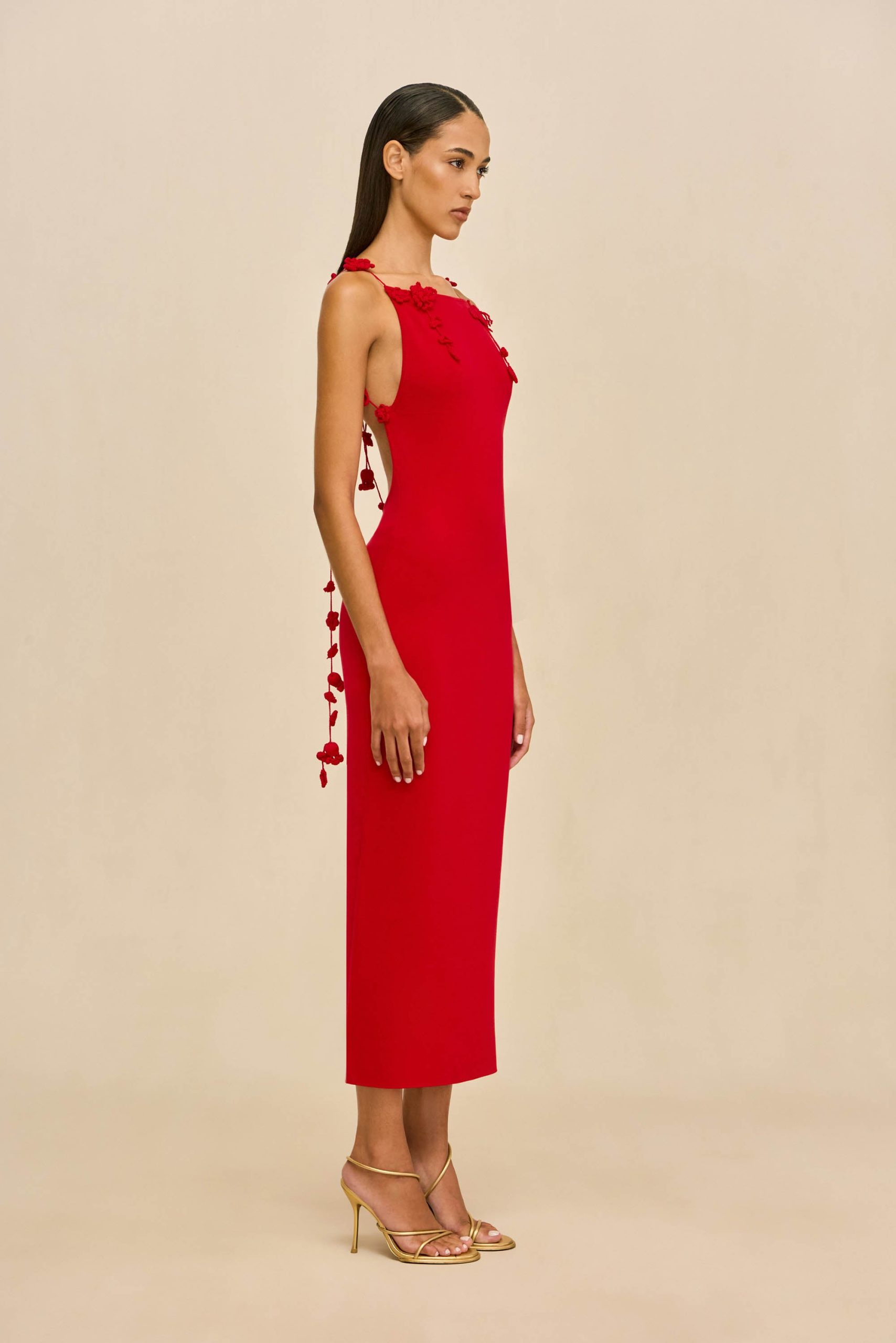 GIULIANA KNIT DRESS - VERMILION - Image 5