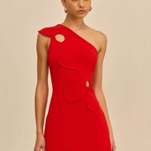 LABELLA KNIT DRESS - VERMILION