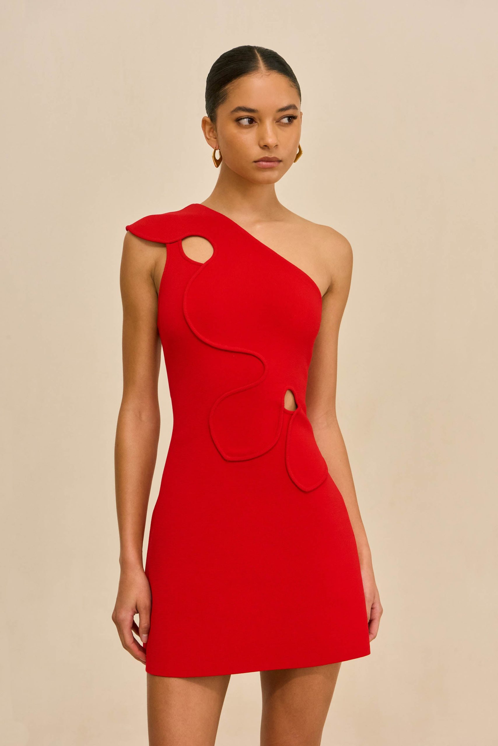 LABELLA KNIT DRESS - VERMILION