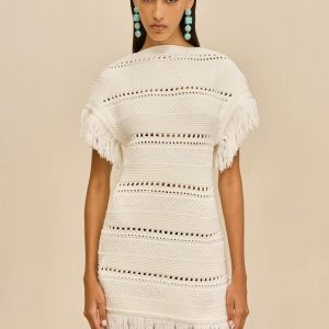 MAREN KNIT DRESS - OFF WHITE
