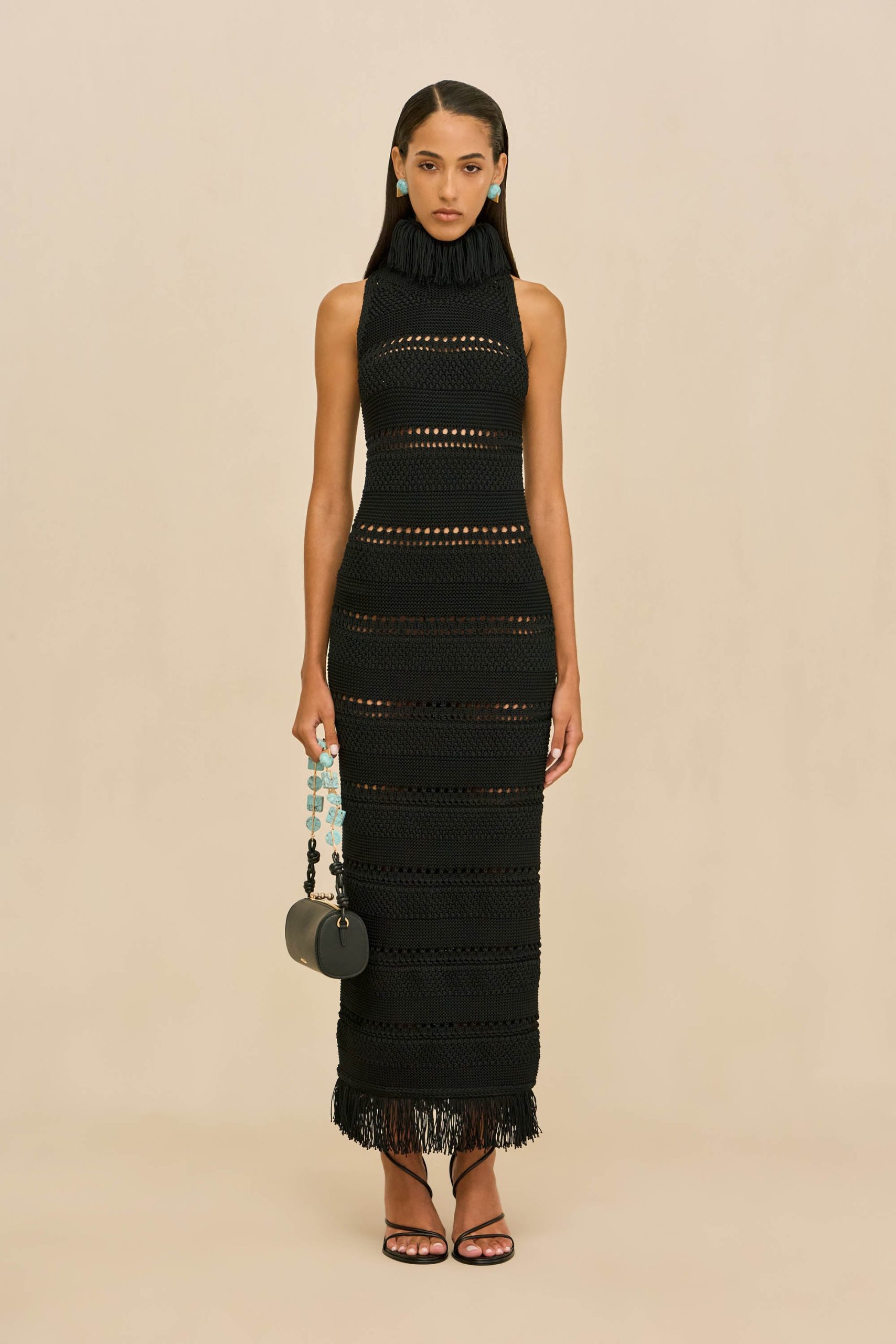 KADIMAH KNIT DRESS - BLACK
