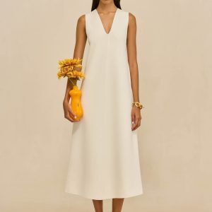 VIOLLET KNIT DRESS - OFF WHITE