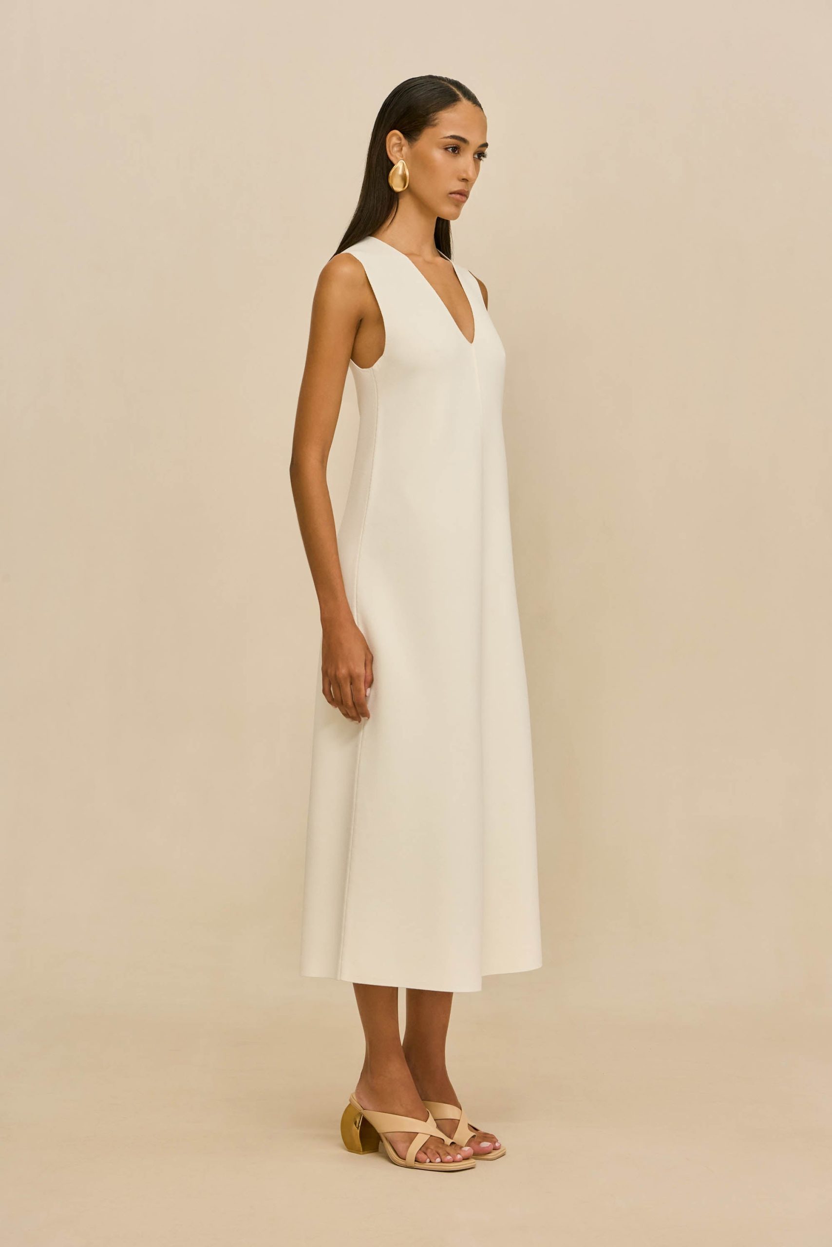 VIOLLET KNIT DRESS - OFF WHITE - Image 5