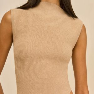 ROMMA KNIT TOP - SESAME