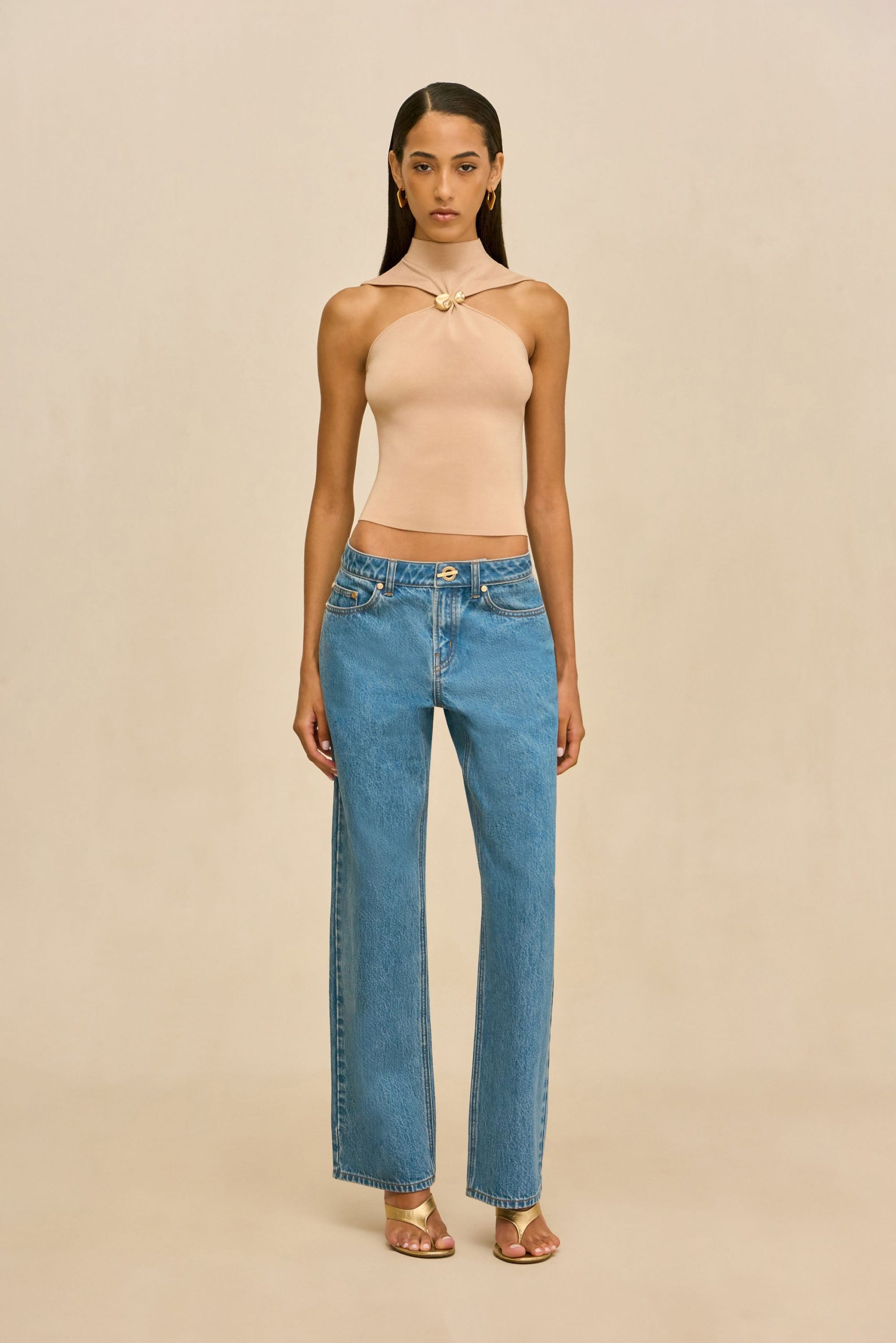 KATHERINE KNIT TOP - SESAME - Image 3