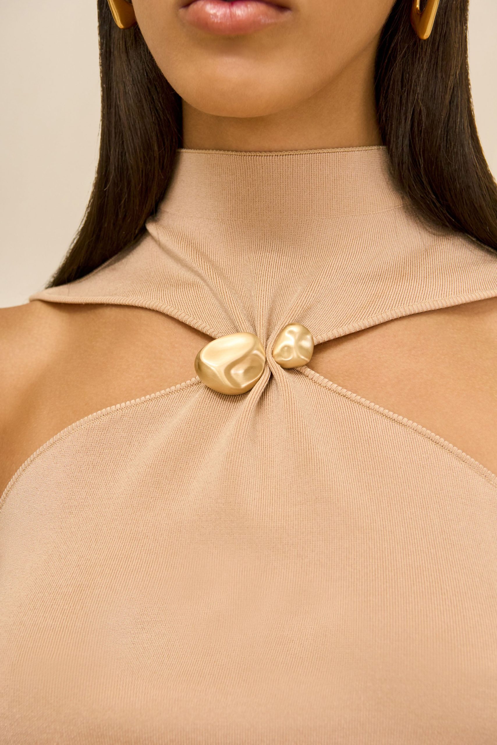 KATHERINE KNIT TOP - SESAME - Image 2