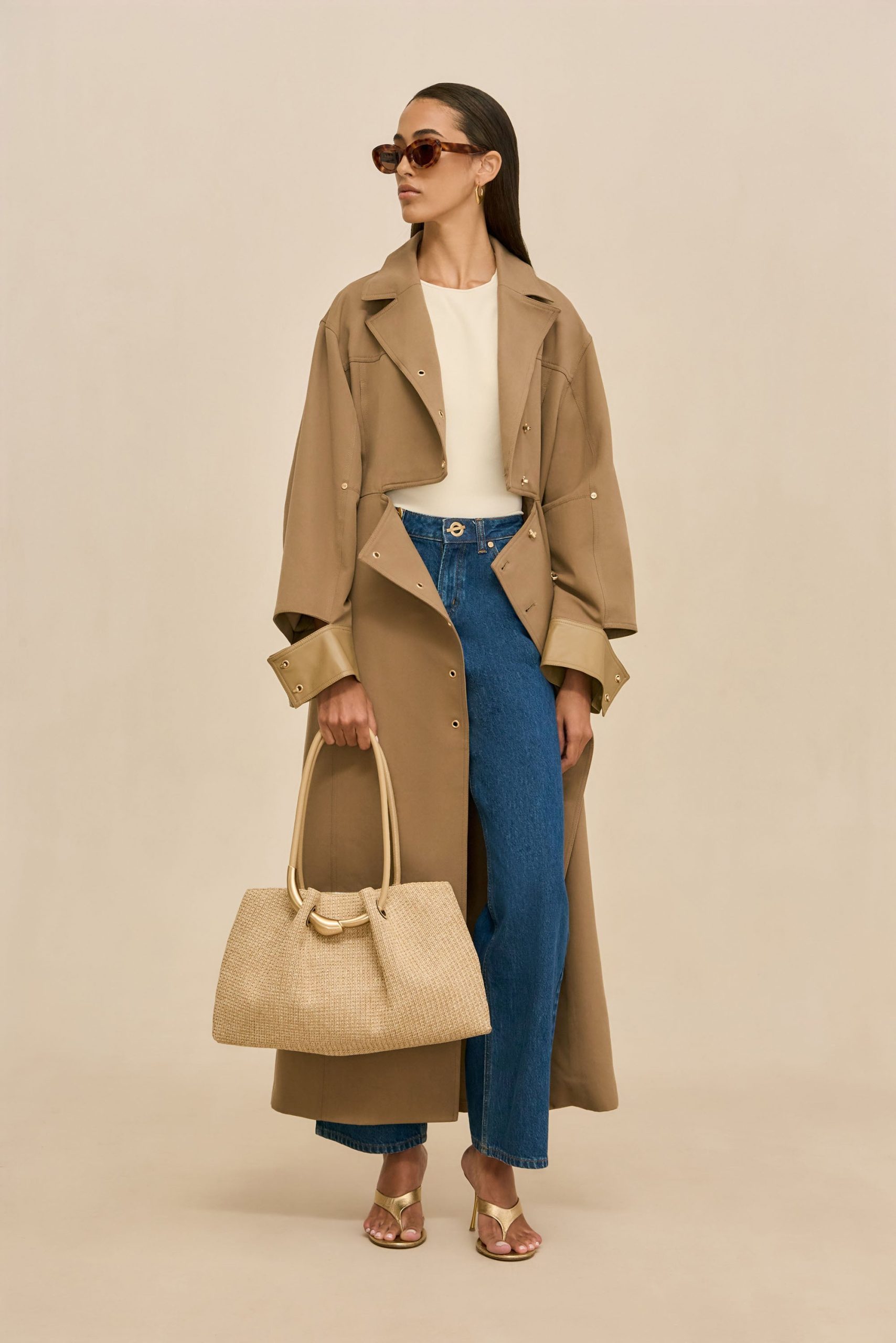 MAGDALENA TRENCH COAT - SESAME