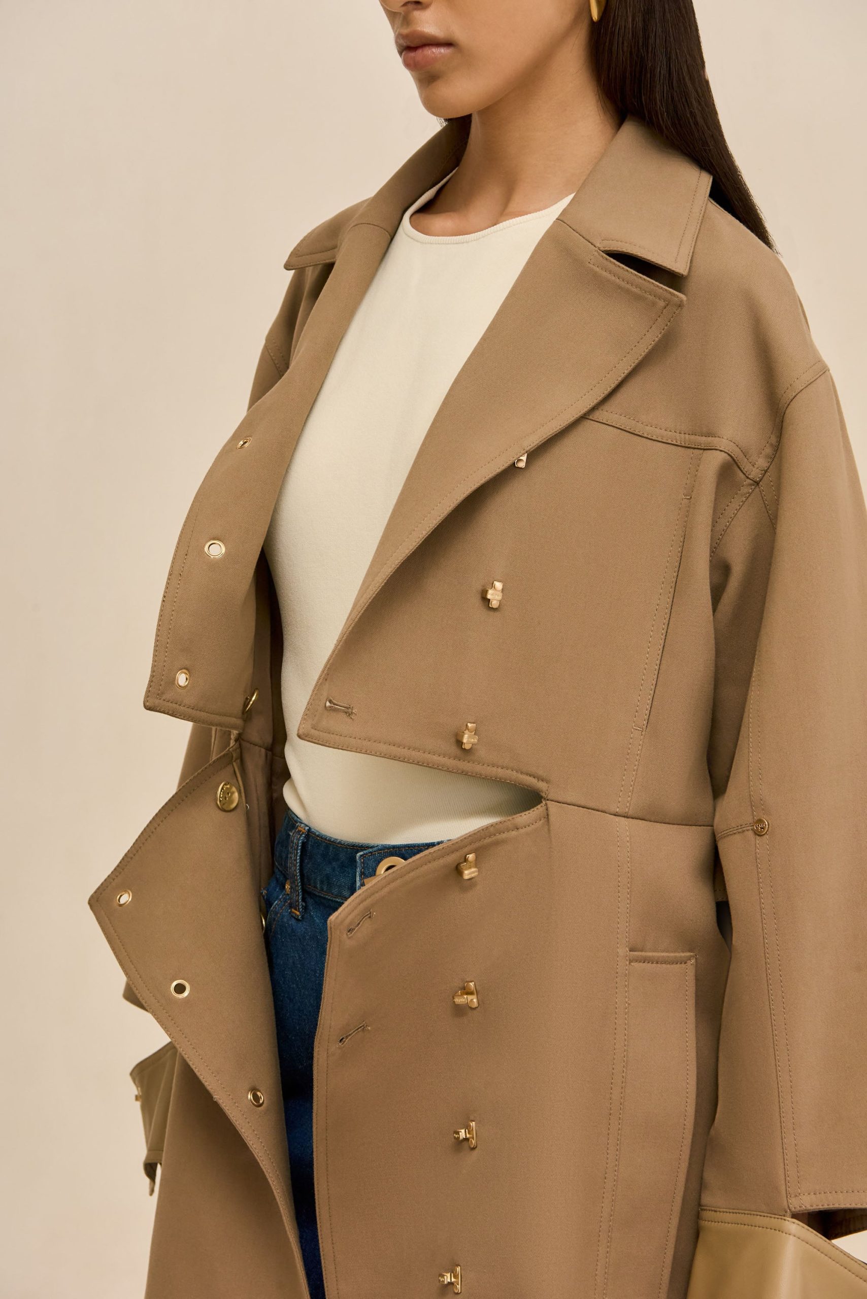 MAGDALENA TRENCH COAT - SESAME - Image 3